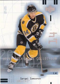 #7 Sergei Samsonov - Boston Bruins - 2001-02 Upper Deck Mask Collection Hockey