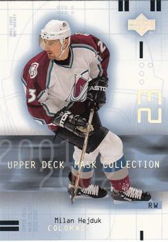 #21 Milan Hejduk - Colorado Avalanche - 2001-02 Upper Deck Mask Collection Hockey