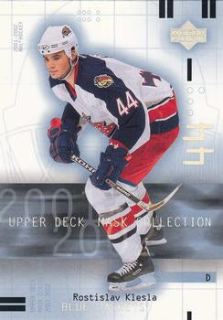 #27 Rostislav Klesla - Columbus Blue Jackets - 2001-02 Upper Deck Mask Collection Hockey