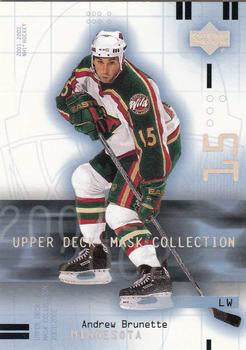 #45 Andrew Brunette - Minnesota Wild - 2001-02 Upper Deck Mask Collection Hockey