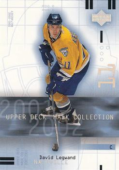 #53 David Legwand - Nashville Predators - 2001-02 Upper Deck Mask Collection Hockey