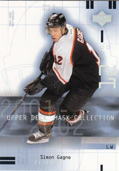 #70 Simon Gagne - Philadelphia Flyers - 2001-02 Upper Deck Mask Collection Hockey