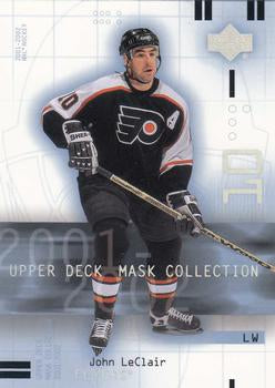 #71 John LeClair - Philadelphia Flyers - 2001-02 Upper Deck Mask Collection Hockey