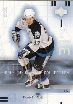 #87 Fredrik Modin - Tampa Bay Lightning - 2001-02 Upper Deck Mask Collection Hockey