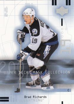 #88 Brad Richards - Tampa Bay Lightning - 2001-02 Upper Deck Mask Collection Hockey