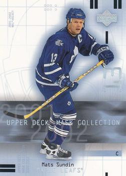 #92 Mats Sundin - Toronto Maple Leafs - 2001-02 Upper Deck Mask Collection Hockey