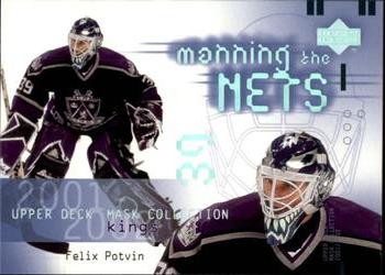 #114 Felix Potvin - Los Angeles Kings - 2001-02 Upper Deck Mask Collection Hockey