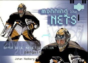 #124 Johan Hedberg - Pittsburgh Penguins - 2001-02 Upper Deck Mask Collection Hockey