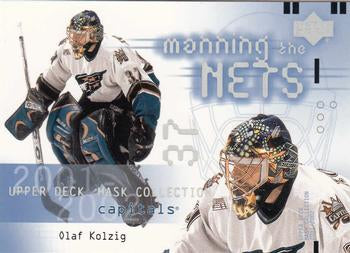 #130 Olaf Kolzig - Washington Capitals - 2001-02 Upper Deck Mask Collection Hockey