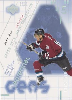 #141 Jeff Daw - Colorado Avalanche - 2001-02 Upper Deck Mask Collection Hockey
