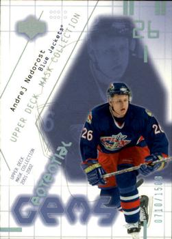 #142 Andrej Nedorost - Columbus Blue Jackets - 2001-02 Upper Deck Mask Collection Hockey