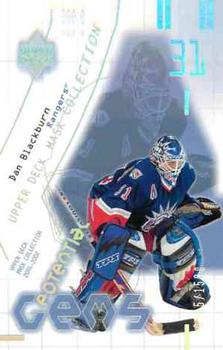 #155 Dan Blackburn - New York Rangers - 2001-02 Upper Deck Mask Collection Hockey