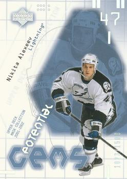 #167 Nikita Alexeev - Tampa Bay Lightning - 2001-02 Upper Deck Mask Collection Hockey