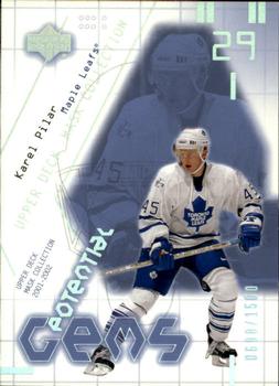 #169 Karel Pilar - Toronto Maple Leafs - 2001-02 Upper Deck Mask Collection Hockey