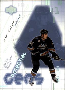 #170 Brian Sutherby - Washington Capitals - 2001-02 Upper Deck Mask Collection Hockey