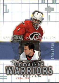 #174 Arturs Irbe - Carolina Hurricanes - 2001-02 Upper Deck Mask Collection Hockey