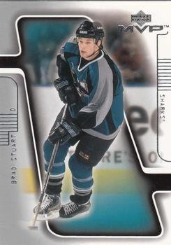 #158 Brad Stuart - San Jose Sharks - 2001-02 Upper Deck MVP Hockey