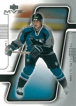 #159 Teemu Selanne - San Jose Sharks - 2001-02 Upper Deck MVP Hockey