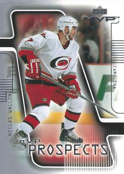 #192 Niclas Wallin - Carolina Hurricanes - 2001-02 Upper Deck MVP Hockey