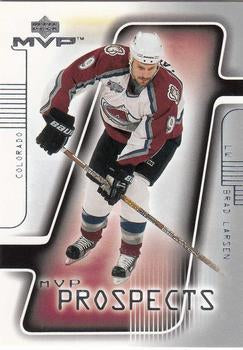 #199 Brad Larsen - Colorado Avalanche - 2001-02 Upper Deck MVP Hockey