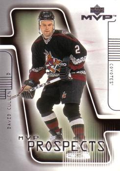 #212 David Cullen - Phoenix Coyotes - 2001-02 Upper Deck MVP Hockey
