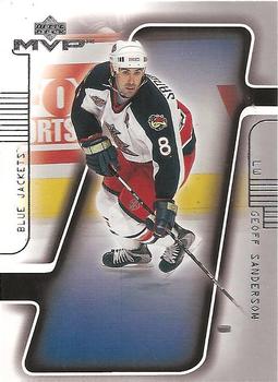#51 Geoff Sanderson - Columbus Blue Jackets - 2001-02 Upper Deck MVP Hockey
