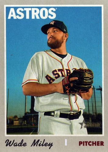 #562 Wade Miley - Houston Astros - 2019 Topps Heritage Baseball