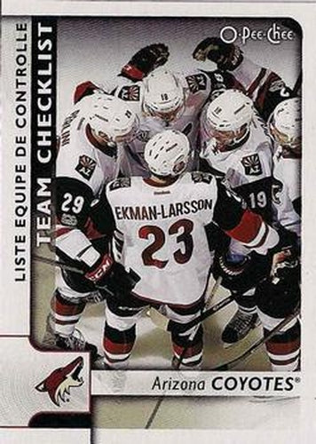 #562 Arizona Coyotes - Arizona Coyotes - 2017-18 O-Pee-Chee Hockey