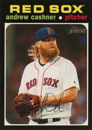 #562 Andrew Cashner - Boston Red Sox - 2020 Topps Heritage Baseball
