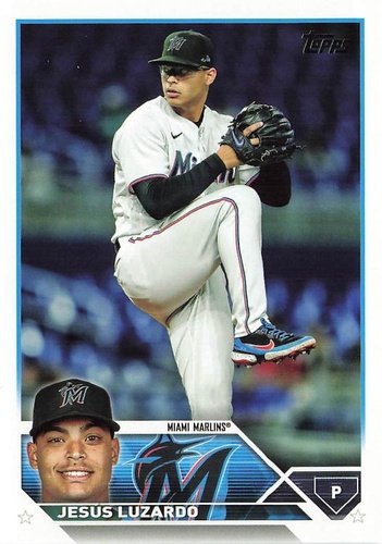 #563 Jesús Luzardo - Miami Marlins - 2023 Topps Baseball
