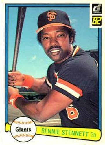 #563 Rennie Stennett - San Francisco Giants - 1982 Donruss Baseball