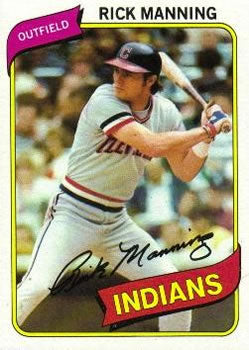 #564 Rick Manning - Cleveland Indians - 1980 Topps Baseball