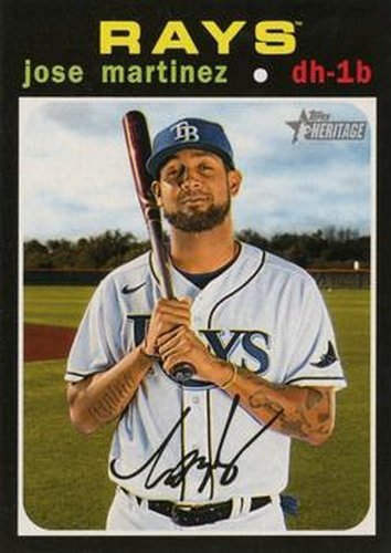 #564 Jose Martinez - Tampa Bay Rays - 2020 Topps Heritage Baseball