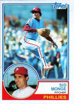 #564 Sid Monge - Philadelphia Phillies - 1983 Topps Baseball