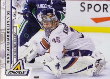 #121 Nikolai Khabibulin - Edmonton Oilers - 2010-11 Panini Pinnacle Hockey
