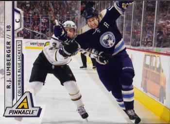 #141 R.J. Umberger - Columbus Blue Jackets - 2010-11 Panini Pinnacle Hockey