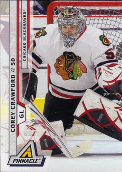 #159 Corey Crawford - Chicago Blackhawks - 2010-11 Panini Pinnacle Hockey