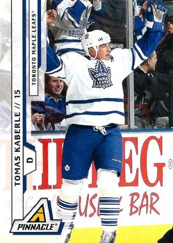 #16 Tomas Kaberle - Toronto Maple Leafs - 2010-11 Panini Pinnacle Hockey