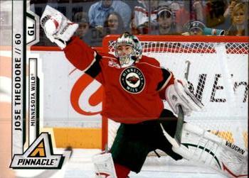 #101 Jose Theodore - Minnesota Wild - 2010-11 Panini Pinnacle Hockey