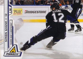 #25 Simon Gagne - Tampa Bay Lightning - 2010-11 Panini Pinnacle Hockey