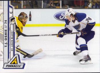 #28 T.J. Oshie - St. Louis Blues - 2010-11 Panini Pinnacle Hockey