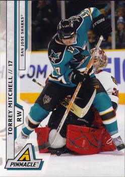 #34 Torrey Mitchell - San Jose Sharks - 2010-11 Panini Pinnacle Hockey