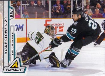 #35 Ryane Clowe - San Jose Sharks - 2010-11 Panini Pinnacle Hockey
