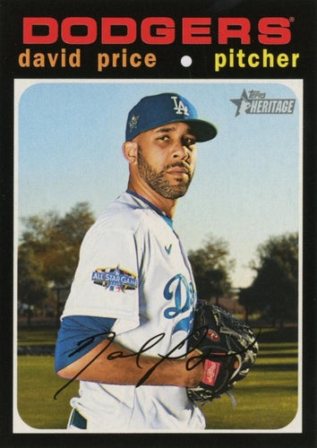#565 David Price - Los Angeles Dodgers - 2020 Topps Heritage Baseball