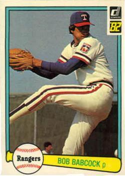#565 Bob Babcock - Texas Rangers - 1982 Donruss Baseball