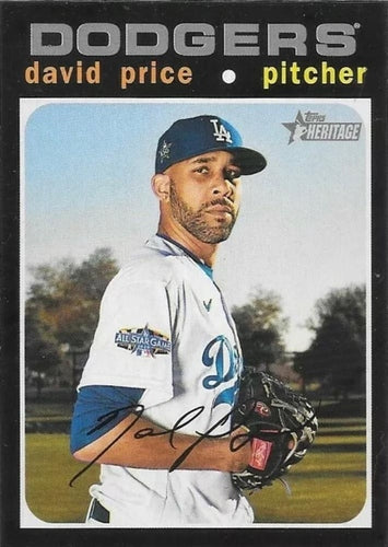 #565c David Price - Los Angeles Dodgers - 2020 Topps Heritage Baseball