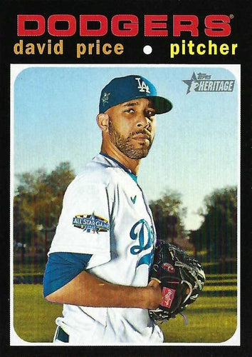 #565d David Price - Los Angeles Dodgers - 2020 Topps Heritage Baseball