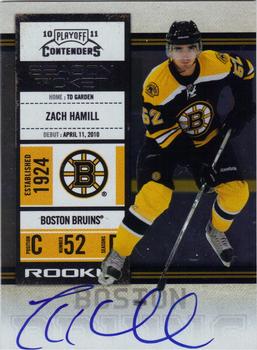 #121 Zach Hamill - Boston Bruins - 2010-11 Playoff Contenders Hockey