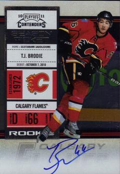 #123 T.J. Brodie - Calgary Flames - 2010-11 Playoff Contenders Hockey
