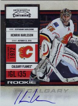 #124 Henrik Karlsson - Calgary Flames - 2010-11 Playoff Contenders Hockey